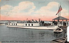 F13/ West Palm Beach Florida Postcard 1911 Excursion Boat "Constitution"
