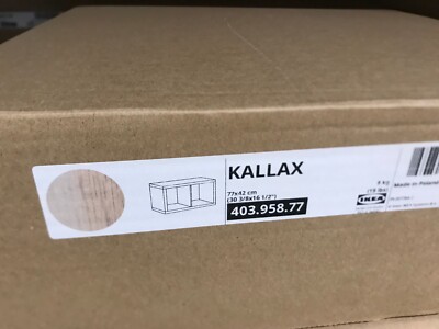 Ikea KALLAX offenes Schrankregal Regal Einheit 2S Buchetui, 77x42cm, weiß gefärbt