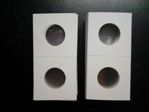 100 2x2 Quarter Cardboard Coin Holders Flips Qty Protector Washington NEW - Picture 1 of 1