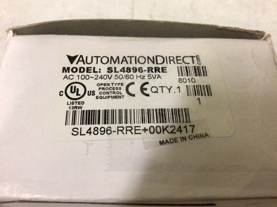NEW, AUTOMATION DIRECT SL4896-RRE SOLO TEMPERATURE CONTROLLER SL4896 SERIES,9RRE - Image 2 of 4