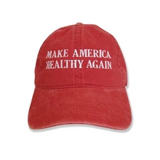 Make America Healthy Again Embroidered Washed Cap MAHA Hat Patriot cap