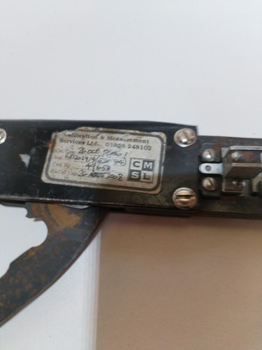 NICE BURNDY Hytool M8ND Ratchet Hand Tool Crimper Crimp Die Head - Picture 5 of 8