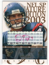 2003 NFL SP Signature Edition DAVE RAGONE Auto RC # 59/100 RARE!