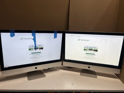 Lot of 2 Apple iMac 21.5 27 Late 2009 2012 Core2Duo i5 4-8GB AIO Desktops