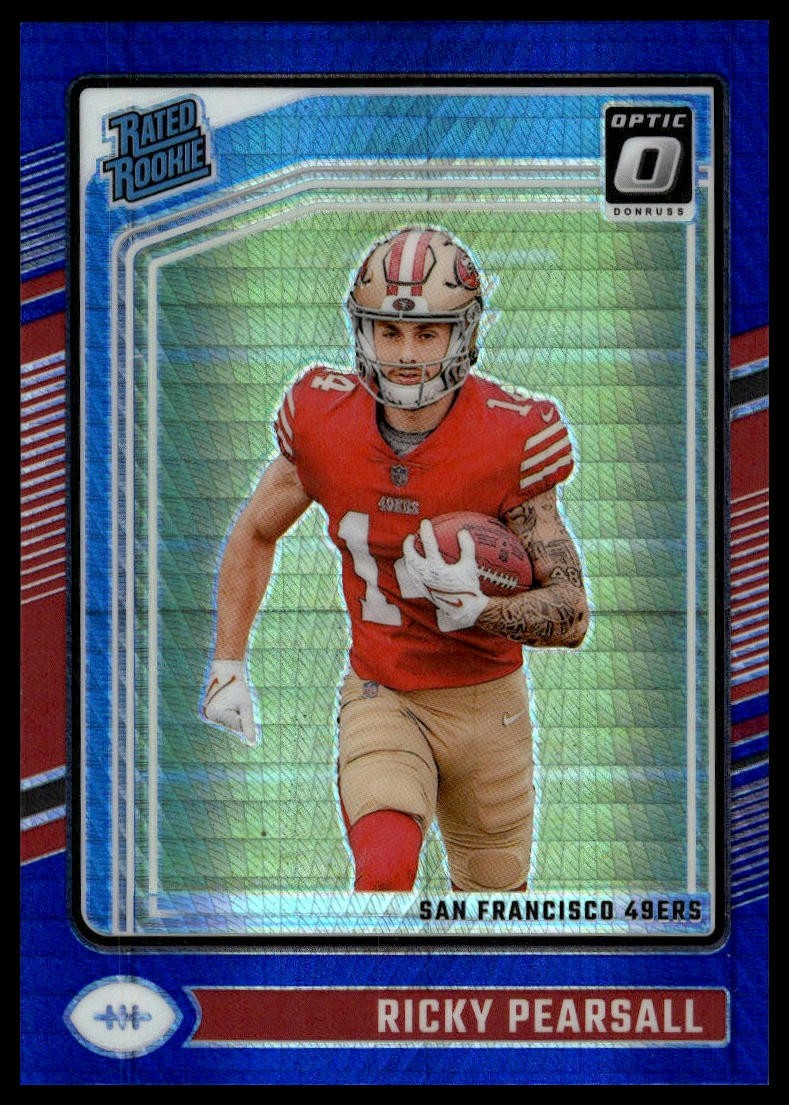 2024 Donruss Optic #284 Ricky Pearsall Blue Hyper Rated Rookie