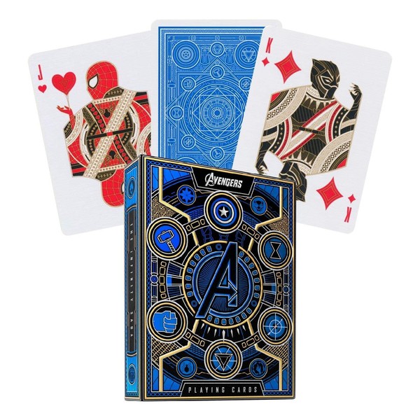 Marvel Avengers Unendlichkeitssaga Blaue Poker-Spielkarten Von Theory11-image