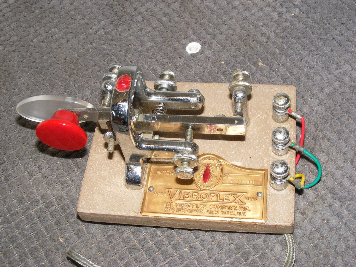 VIBROPLEX VIBRO KEYER STANDARD MORSE CODE,TELEGRAPH KEY HAM RADIO