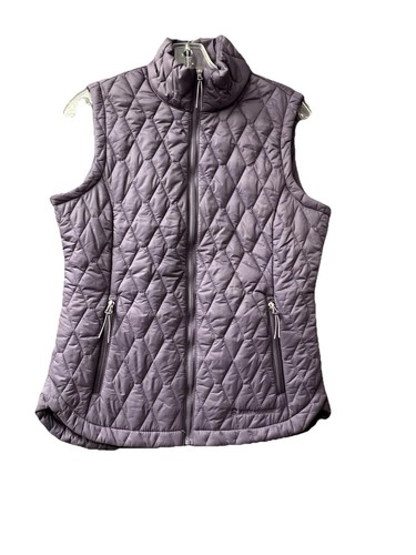 Free Country Women's Zippered Pockets Quilted Vest Fig Purple Size Small 4-6 - Picture 2 of 5