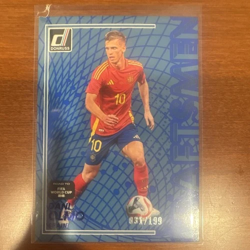 Panini Donruss Road to FIFA World Cup 2025-26 Dani Olmo Spain #21 Blue /199