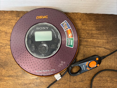 Sony D-NE320 CD Walkman Viola Atrac3plus MP3 Psyc TESTATO e Funzionante - Foto 2 di 17
