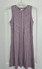 GAP Womens Small Purple Heathered Ribbed Knit Dress