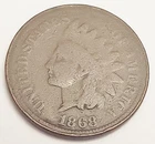 1868 P Indian Head Cent Penny  *G  - GOOD