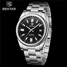 39mm BENYAR Men's Automatic Mechanical Watch 100M Waterproof Luminous Business