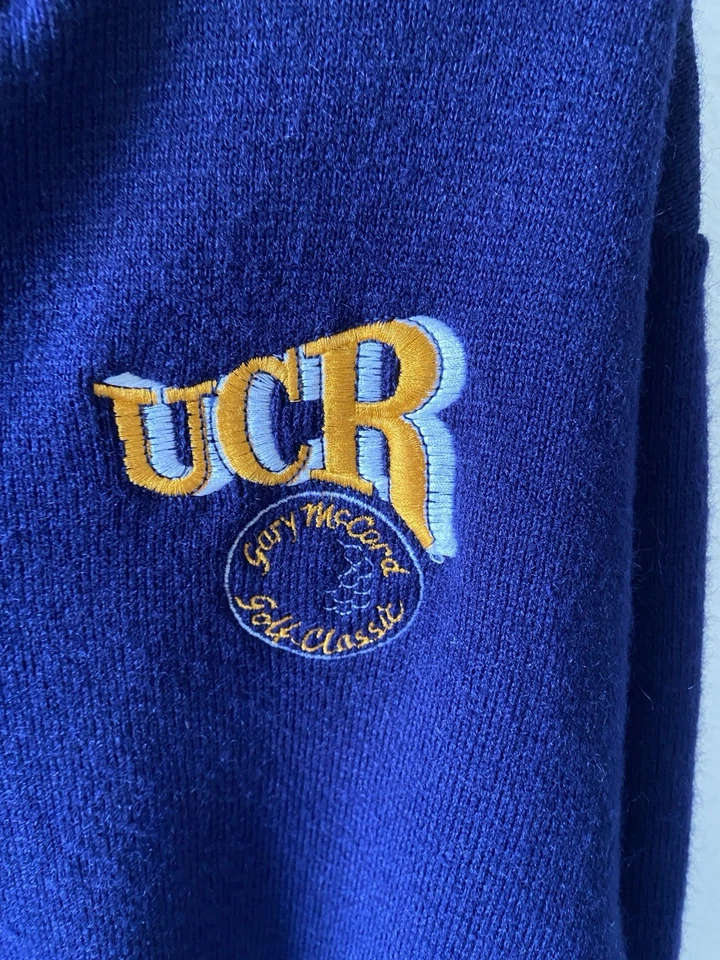 Suéter de golf vintage UC Riverside chaquetas Ripon hechas en EE. UU. talla L grande Foto 3 de 4