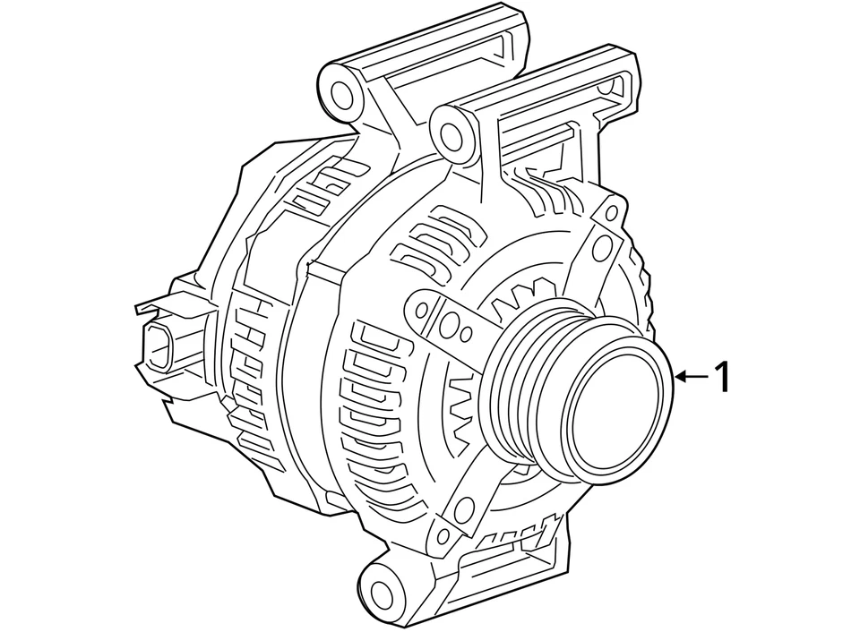 Chevrolet Colorado 2015 alternador generador conjunto de carga motor fabricante original JIQNX Foto 4 de 4