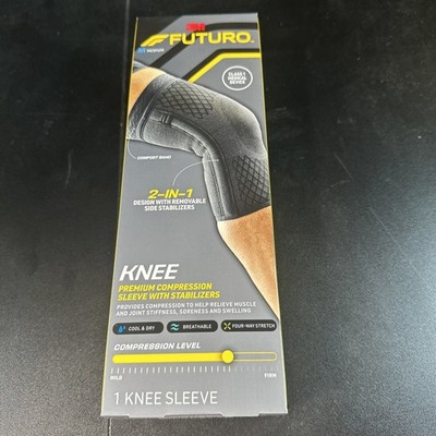 New 3M Futuro Knee Premium Compression Sleeve Sz Medium 