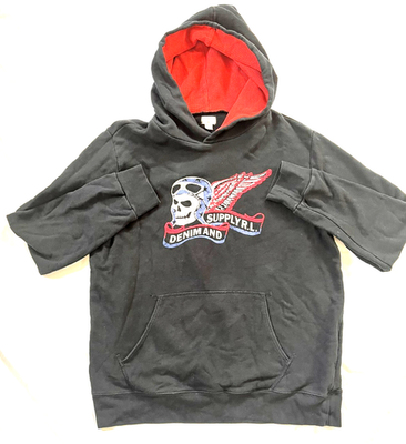 Ralph Lauren Denim & Supply Hoodie Skull Goth Aviation Pullover