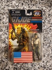 Duke First Sergeant  w Flag  G.I. JOE COBRA 25th Anniversary MOC Foil  2