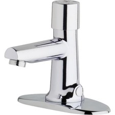Chicago Faucets 3501-4E2805ABCP Deck-Mounted Metering Sink Faucet