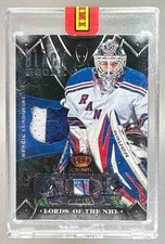 Henrik Lundqvist 2013 Panini Black 2012 Anthology Lords NHL of Patch Auto 1/1
