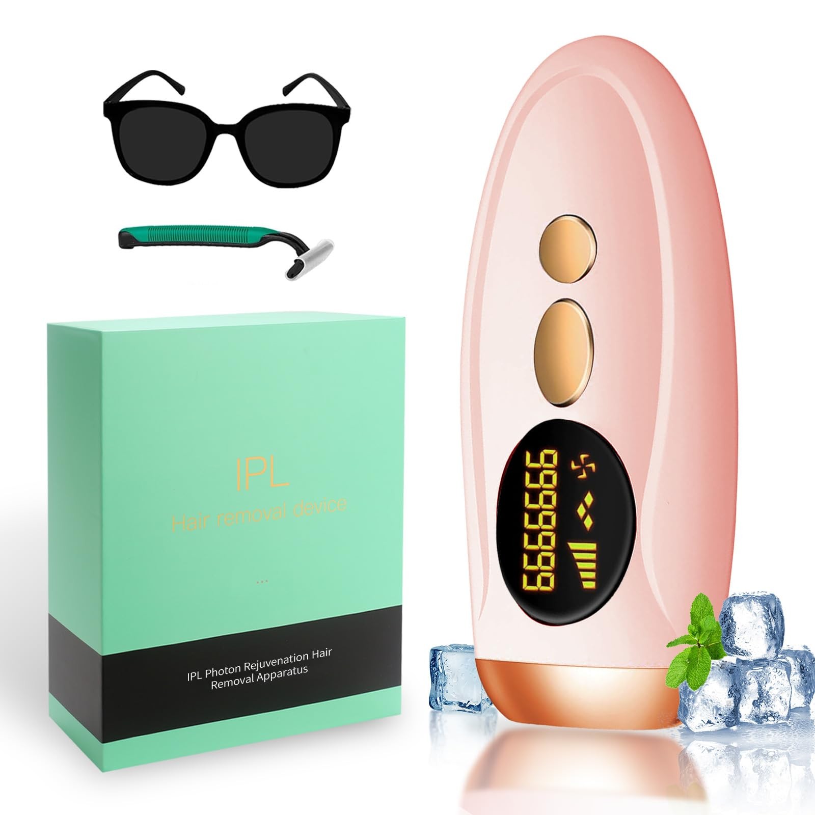 Epilatore Luce Pulsata Depilatore Laser Donna con 990.000 Flash per Corpo Bikini