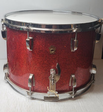 Vintage WFL Ludwig 10x15 Snare Drum in Red Glass Sparkle