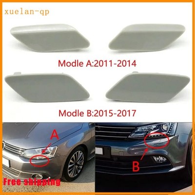 For VW Jetta 2011-2017 Front Headlight Lamp Washer Spray Cleaning Jet Cover Cap