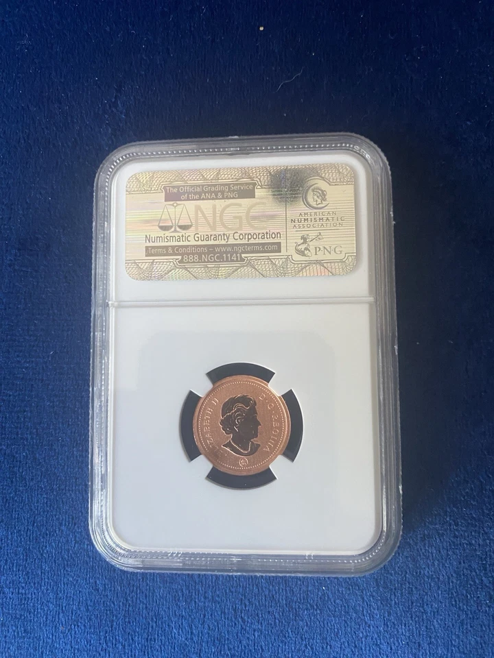 (1) 2012 Canadian Penny  BU. / Last Year. Magnetic Steel/copper Coin - Image 2 of 2