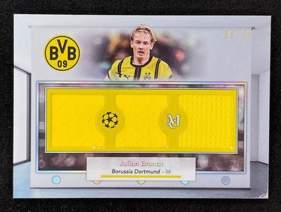 Topps 2024-25 UCL Museum Julian Brandt Match Worn Relic Patch /75 Dortmund BVB
