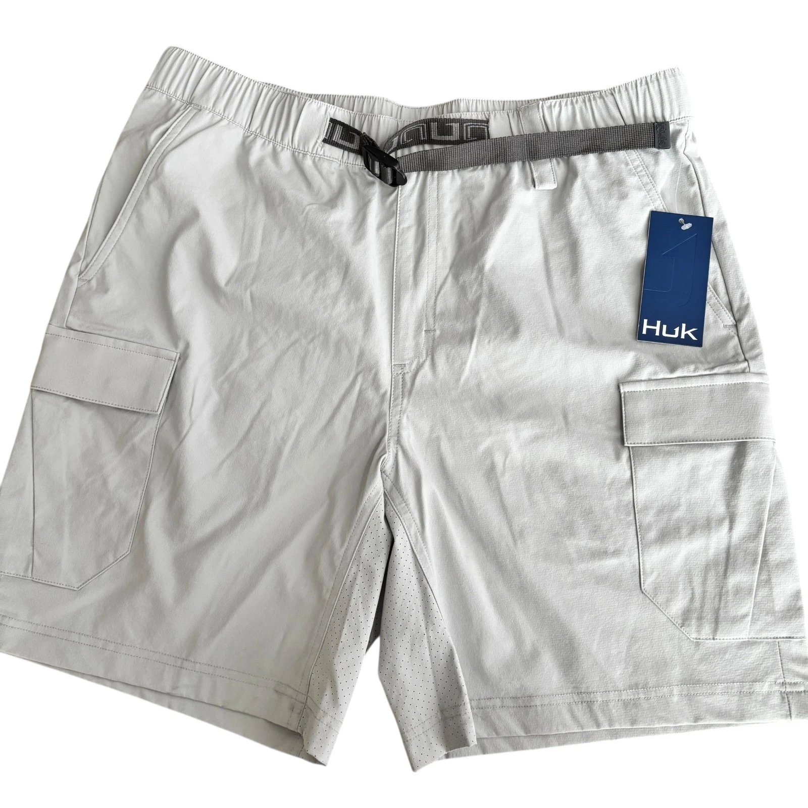 NEW Huk Creekbed Cargo Shorts Fishing Vented Nylon Belted Mens Medium Gray $60
Opens in a new window
