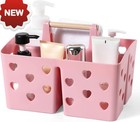 Portable Shower Caddy Plastic Shower Basket Organizer Divided Bathroom Caddy Sto