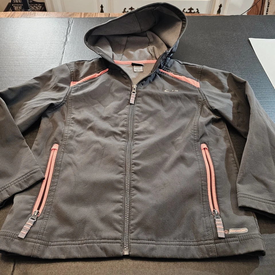 Champion CG Juvenil Sudadera con Capucha Talla Mediana 8/10 Gris Cremallera Completa Chaqueta Niños Resistente Foto 2 de 4