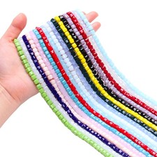 Wholesale Square Glass Crystal Beads Spacer Loose Beads For DIY Jewelry Making