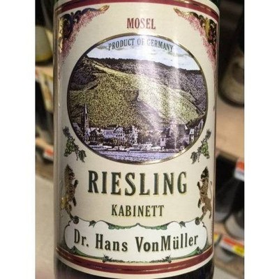 Dr. Hans Von Müller Riesling Kabinett 2021 (750ml)