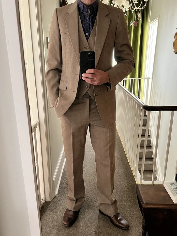 Archival Vintage 70s YSL Rive Gauche 3-Piece Flared Suit - Saks Fifth Avenue - M - Image 1 of 4