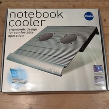  Akasa AK-NBC-01 Notebook/Laptop Aluminium Cooler Grey with Fans