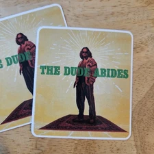 The Dude Sticker 2 Pack For Laptops, Vehicles, Tumblers Vinyl Decal Big Lebowski