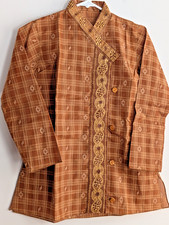 Boys Kurta Pajama Set Embroidered Lightweoght Festive Party Wear 24"x 15"