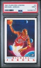 Michael Jordan 1991 Fleer Pro-Visions Chicago Bulls Basketball Card #2 PSA 9