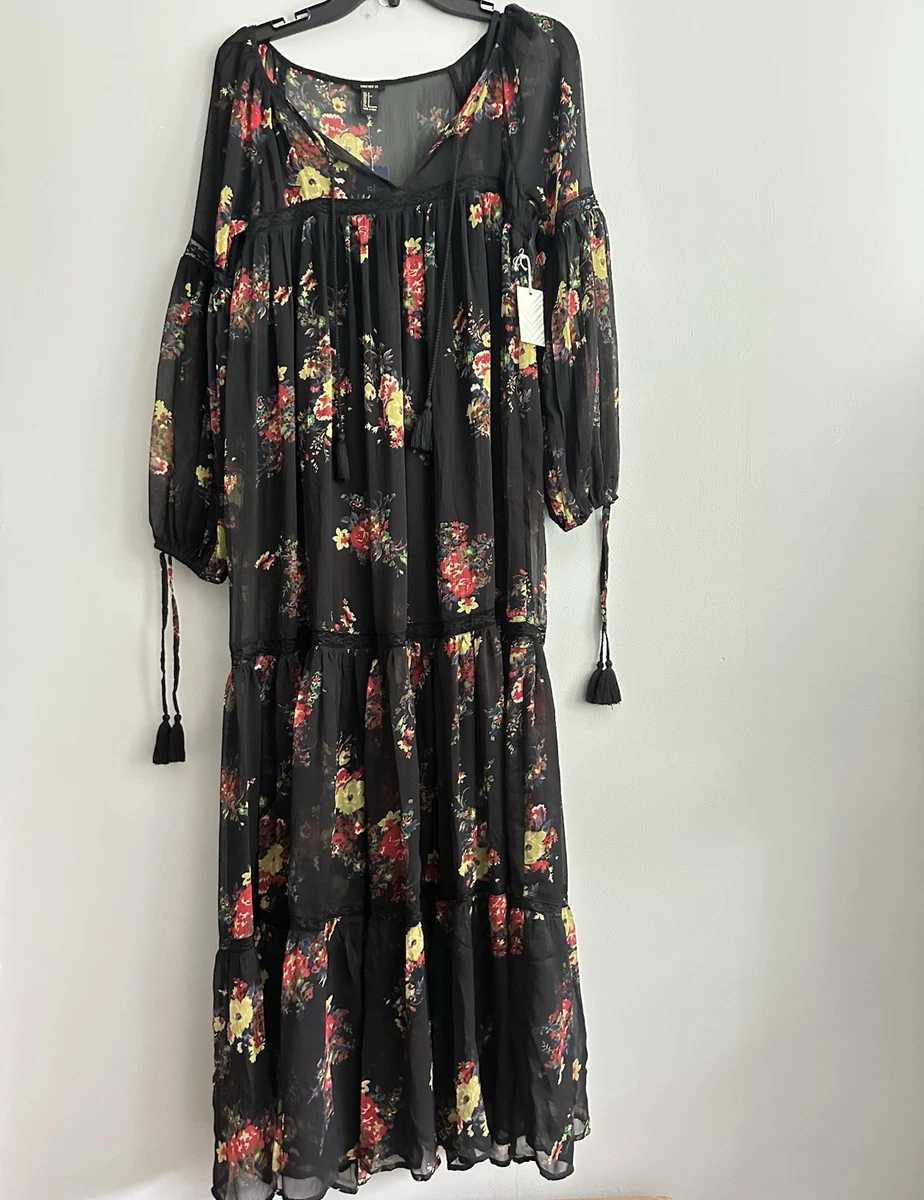 Robe Forever 21 En Chiffon à Imprimé Floral - Col V - Taille PS - Occasion Très Bon État