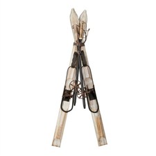 Melrose Decorative Pair of Skis and Poles 36"H