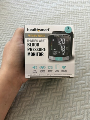 #ad #ad HealthSmart Universal Wrist Blood Pressure Monitor Premium Series 120 Memory $22.99