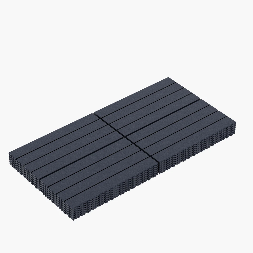 24pcs 24'' Deck Tiles Interlocking Decking Tiles Floor Tile for Garage Backyard - Image 4 of 4