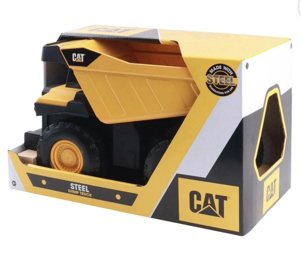 CAT Steel Mighty Dump Truck – Large Heavy-Duty Construction Toy Truck - 16” - Image 2 of 3