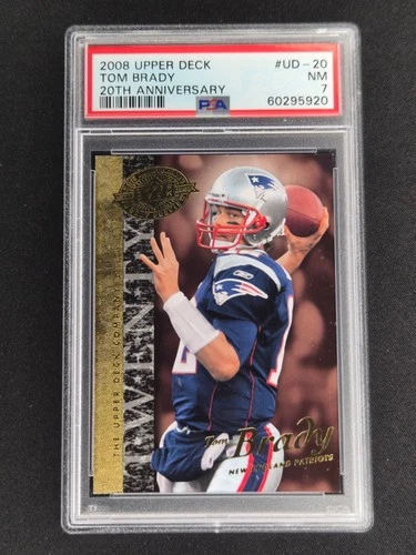 Tom Brady - 2008 Upper Deck 20th Anniversary   PSA 7 Patriots Legend