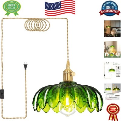 Stylish Plug-In E26 Pendant Light - Warm Atmosphere for Dining and Living Rooms