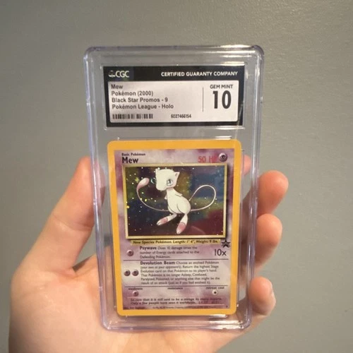 CGC 10 GEM MINT Mew Black Star Promo 9 Pokémon League Holo Wizards of the Coast