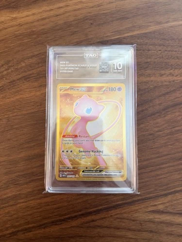 Pokemon Mew EX 205/165 Scarlet & Violet 151 Hyper Rare Card Tag 10