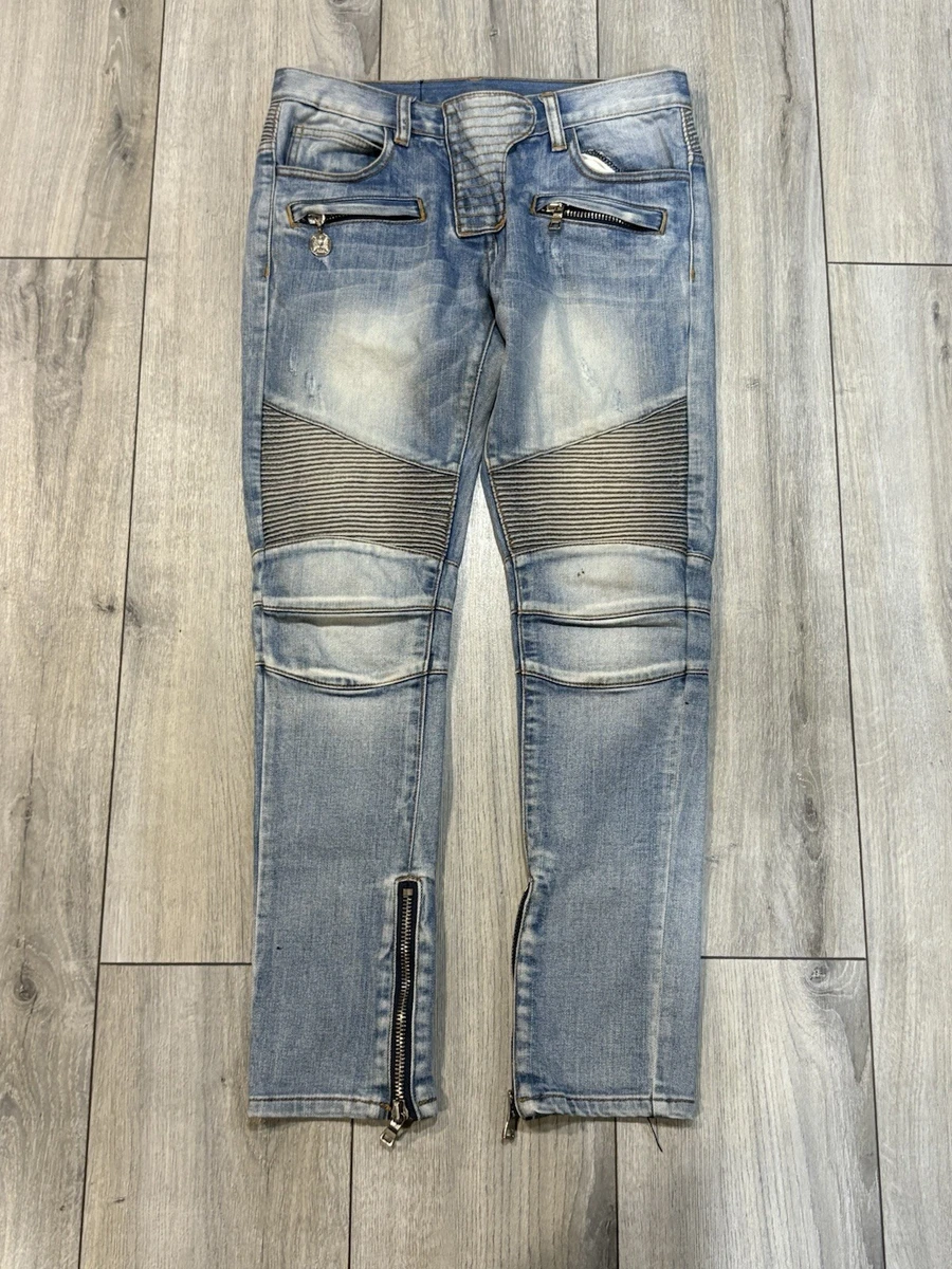 Balmain Zip Jeans for Men for sale | eBay