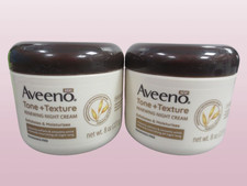 AVEENO TONE  TEXTURE RENEWING NIGHT CREAM 8 OZ NWOB LOT OF 2